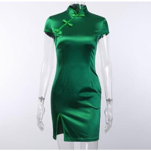 Cheongsam Female Retro Improved Dress Women National Style Sexy Little Black Dress Female wild Clothes