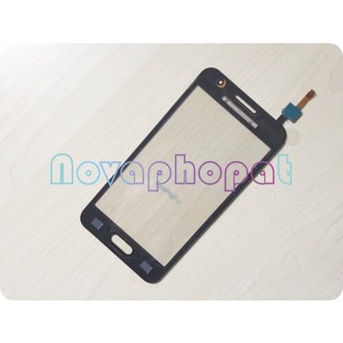 Novaphopat Black Touch Screen Digitizer Sensor for Samsung Galaxy Core 2 II G355 G355H Core2 SM-G355H Replacement + tracking