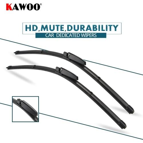KAWOO 2pcs Car Wiper Blade 22"+22" For AUDI A6 (C5) 2002-2005 Auto Soft Rubber Windcreen Wipers Blades Car Accessories Styling
