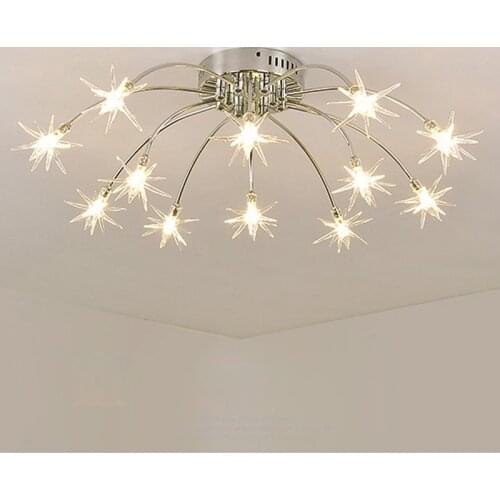 Modern Led Ceiling Light Ice Flower Glass Bedroom Kitchen Children Room Ceiling Lamp Designer Lighting Fixtures free shipping