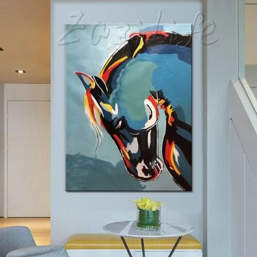 Wall Art. Home Decor Hand Painted Original oil painting,horse painting,impasto,heavy texture,huge size,palette knife painting