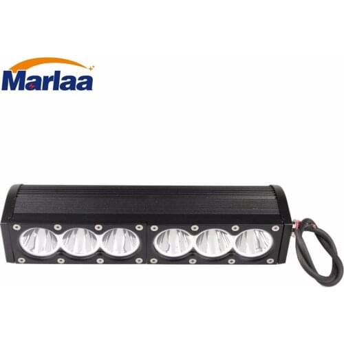 60W LED WORK LIGHT BAR white Straight 11" Car Driving Lamp For Off Road Truck Flood Spot Beam Fog Light