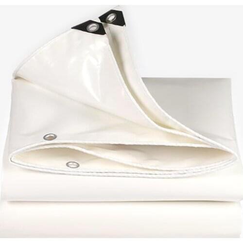 Various Size Thicken White Tarp Waterproof Tarpaulin for Home Garden Outdoor Rain Sail Customized Size
