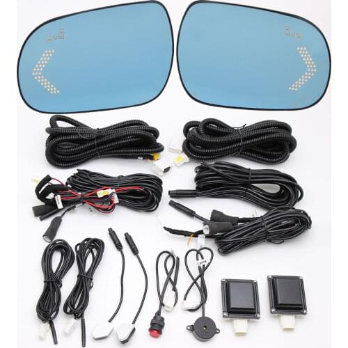 Microwave Blind Spot Assistant System BSM Glare Proof Mirror Base-Heated Side View Mirror For Toyota Estima Previa