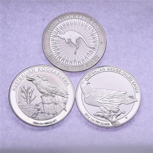 1 oz 2016 Australian Kangaroo Kookaburra Wedge Tailed Eagle Silver Coin