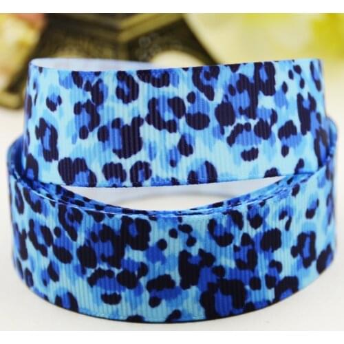 22mm 25mm 38mm 75mm Leopard print Cartoon printed Grosgrain Ribbon party decoration 10 Yards X-03350