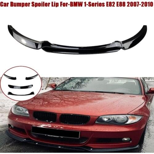 4Pcs/Set Car Front Bumper Spoiler Lip Splitter Diffuser Body Kit For-BMW 1-Series E82 E88 2007-2010