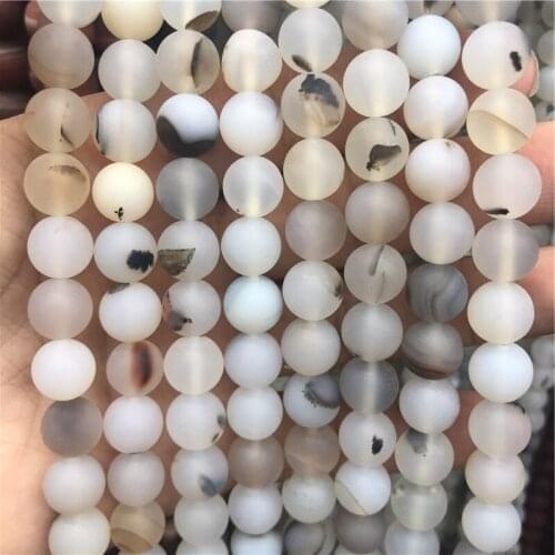 5 String 6mm, 8mm Charming Round Beads Frosted, Agate Beads Made Of Bracelets And Necklaces, Suitable For Womens Jewelry Gifts