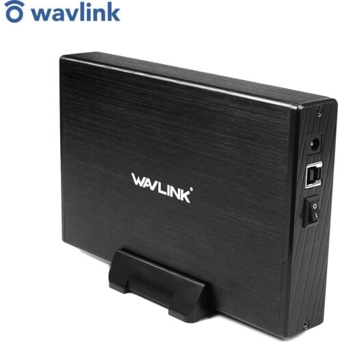 3.5inch USB 3.0 to SATA External Hard Disk Drive Enclosure Case Aluminum Wavlink for 3.5 Inch SATA I/II/III HDD SSD Support UASP