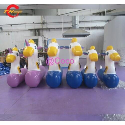 Free shipping to door, Fun Derby good quality sealed Inflatable Derby Horse kids and adults size,6 pieces inflatable race horse