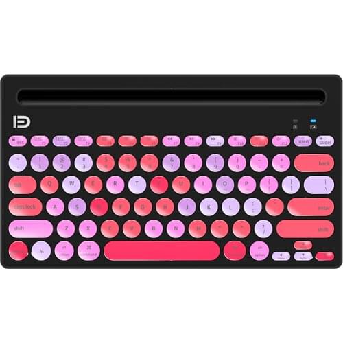 2.4g + Bluetooth Dual Mode Wireless Keyboard USB Port Multiple Devices Connected to Mobile Phone Tablet Desktop Android IPAD