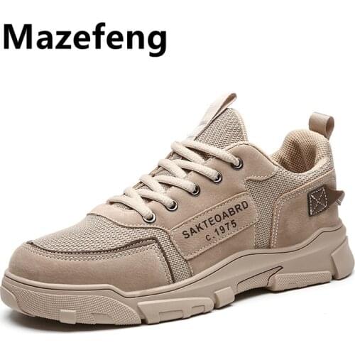 2021 New Mens Ankle Boots Elegant Comfort Sneakers Classic Men Boots Man Casual Shoes Tooling Boots Basic Male Work Shoes