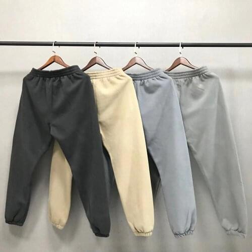 6 Sweatpants 20FW Men Women Pants Velvet Cotton Season Series Trousers Zipper Pocket Tag