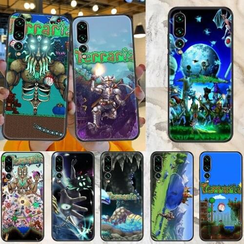 Game Terraria Phone case For Huawei P Mate P10 P20 P30 P40 10 20 Smart Z Pro Lite 2019 black silicone cover soft hoesjes luxury