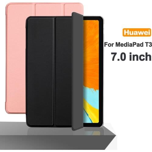 For Huawei MediaPad T3 7.0'' 3G BG2-U03 BG2-U01 Flip Tablet Case Stand Smart Cover Funda For t3 7.0 WiFi BG2-W09 Protective Capa
