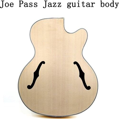 Joe Pass jazz guitar body sound barrel maple wood back spruce panel composite splint