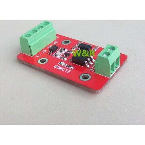 GOM01E-3A 1 way solid state relay module / high or low level trigger / 60V / 3A optocoupler isolated output / level shifting