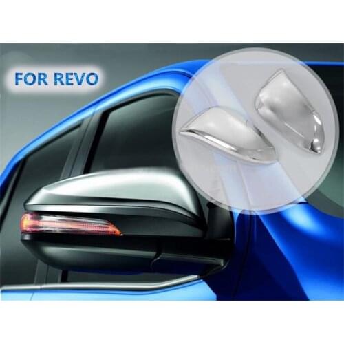 CHROME rear view mirror cover back mirror cover hilux mirror lights FOR 2015 2016 2017 HILUX REVO body kit cover accessories