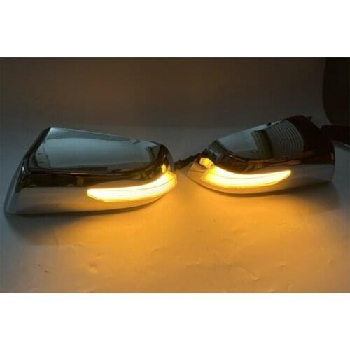 For Toyota Sequoia Chrome Mirror Cover with LED Light