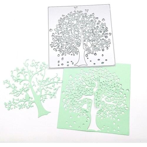 Julyarts Big Tree Scrapbooking Cutting Dies Scrapbooking Cutting Dies for Card Making DIY Scrapbooking Cardstock Die Cut Stencil