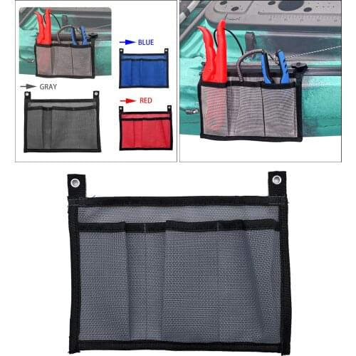 Lightweight Kayak Canoe Storage Bag Elastic Pouch Fishing Boat Tackle Box Gear Holder Adjustable Beer Pack Fishing