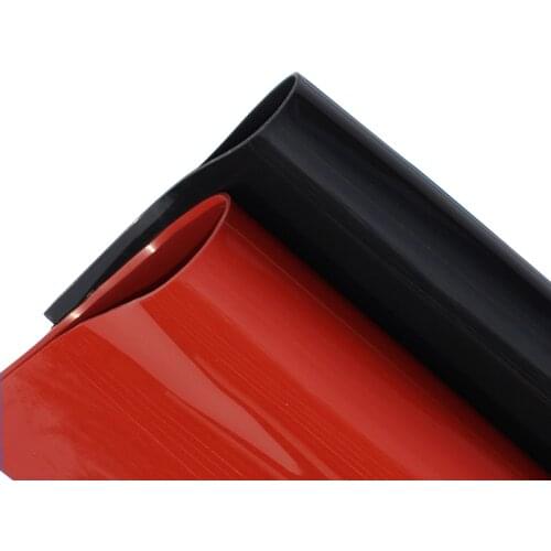 1mm/1.5mm/2mm Red/Black Silicone Rubber Sheet 250X250mm Black Silicone Sheet, Rubber Matt, Silicone Sheeting for Heat Resistance