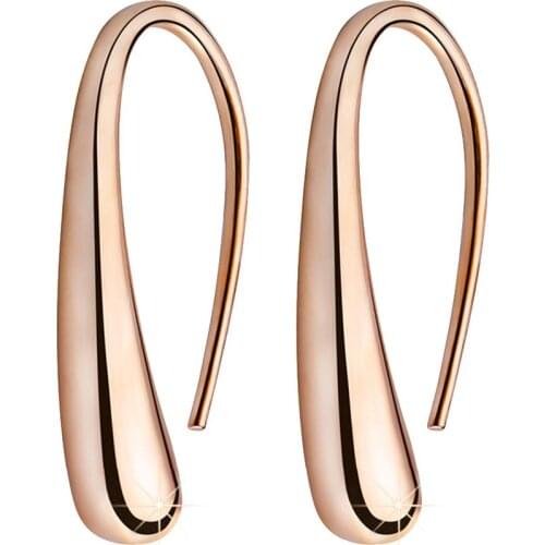 Fashion Women Water Drop Shape Alloy Hook Earrings Piercing Party Jewelry Gift minimalist