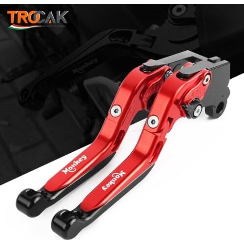 Motorcycle Accessories Handlebar CNC Clutch Brake Levers For Honda Monkey 125 2019 Motorbike Brake Lever Clutch Handle