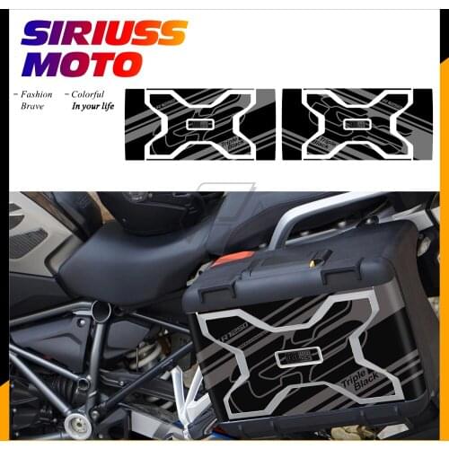 Motorcycle Sticker Case for BMW Vario Case 2013-2020 W/ R1250GS Triple Black Trunk Box Decals