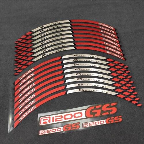 Motorcycle Wheel Decals 17inch Rim For BMW R1200GS R1200 GS R 1200 GS Decorative Protector Protector Racing Sticker Motorbike