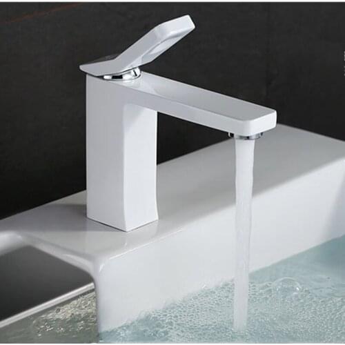 WZLY Basin Faucets Chrome Copper Single Handle Cold Hot Water Bathroom Black Mixer Basin Faucets Washing Sink Taps Free Shipping