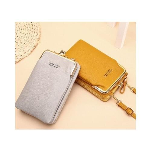 Berri Bag Women Phone Bag Solid Crossbody Bag Large Capacity PU Leather Shoulder Bags Fashion Handbags Dropshipping