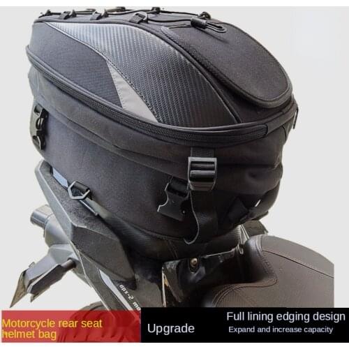 Knight riding the motorcycle helmet bag in the back seat bag backpack large capacity to the rear of the package