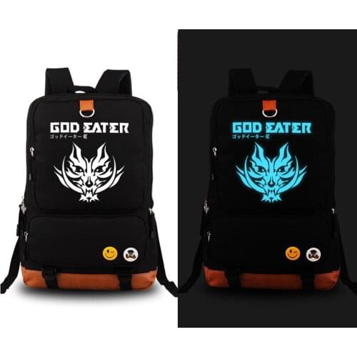 God Eater Luminous Cosplay Backpack Game Anime Canvas Student Schoolbag Travel Bags Boys School Bag Men Shoulder Bag Rucksack