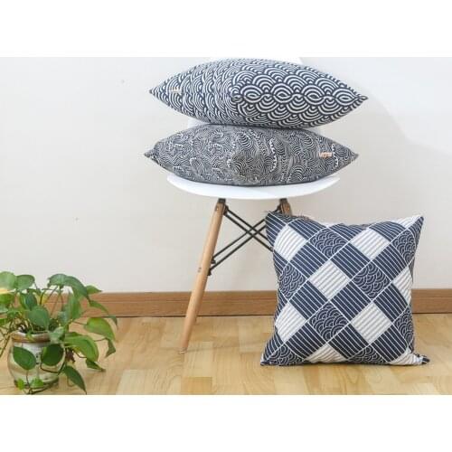 Thick car pillow, pillow cushion, sofa cushion Modern minimalist pillow Plaid print Geometric Print Decorative Cushions