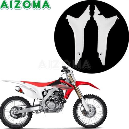 2pcs Dirt Pit Bike Rear Air Box Cover For Honda CRF250R 2014-2017 Motocross Plastic Panels Guard For Honda CRF450R 2013-2016