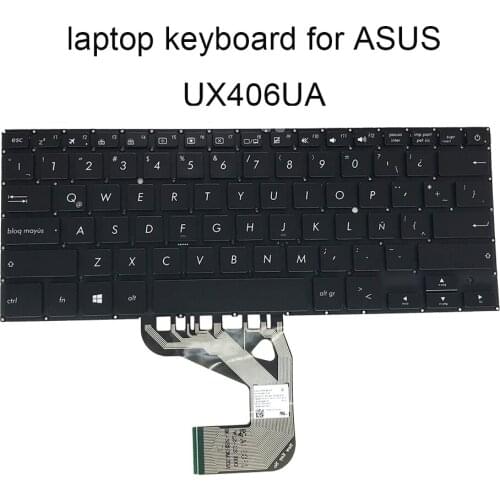 Replacement keyboards UX406 Backlit keyboard for ASUS UX 406UA X406 LA Latin black laptop parts 0KNB0 2628LA00 NSK WL21E sale