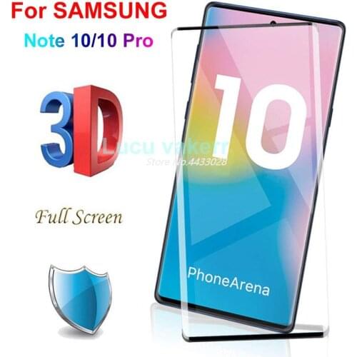 10D 9H Full Cover Tempered Glass for SAMSUNG Galaxy Note 10 Note10 Pro Screen Protector for SAMSUNG Note10 Pro Protective Film