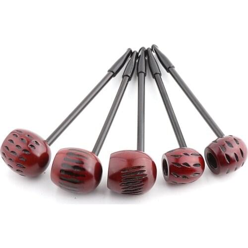 1PC Red Wood Smoking Pipes Portable Smoking Pipe Herb Tobacco Pipes Grinder Cigar Tube Smoke Gifts