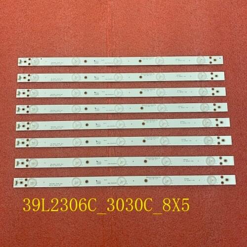 5set=40pcs LED Backlight strip for Sanyo DP39D14 Toshiba 39L2309C 39L2306C TCL_39L2306C_3030C 4C-LB390T-YHB 006-P2K2051B