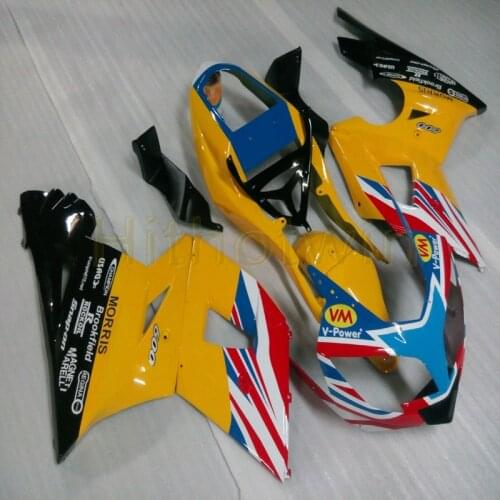 5Gifts+Custom yellow red Motorcycle cowl for 600 2003 2004 2005 650 2003-2005 ABS motor Fairing kit M2