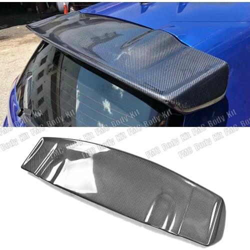 Real Carbon Fiber Car Rear Roof Spoiler Trunk Wings for Volkswagen Scirocco R 2009-2014 V Style Roof Plate Spoiler Car Styling