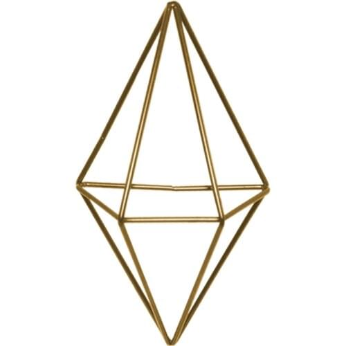 Freestanding Hanging Planters Geometric Swing Wrought Iron Tillandsia Air Plants Holder Triangular Shaped Metal Rack Home Decor