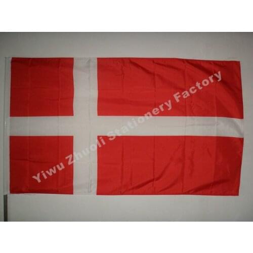Denmark Flag 150X90cm (3x5FT) 115g 100D Polyester Double Stitched High Quality Free Shipping