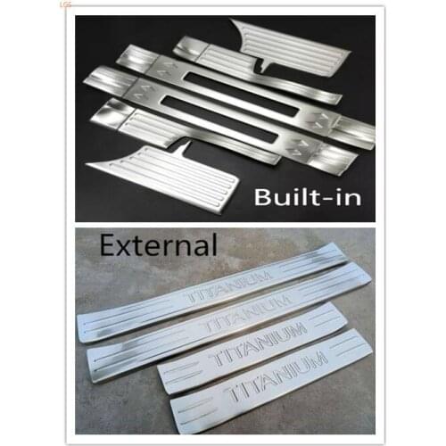 For Ford EVEREST 2016-2019 High-quality stainless steel Threshold bar Welcome pedal Anti-scratch Car styling