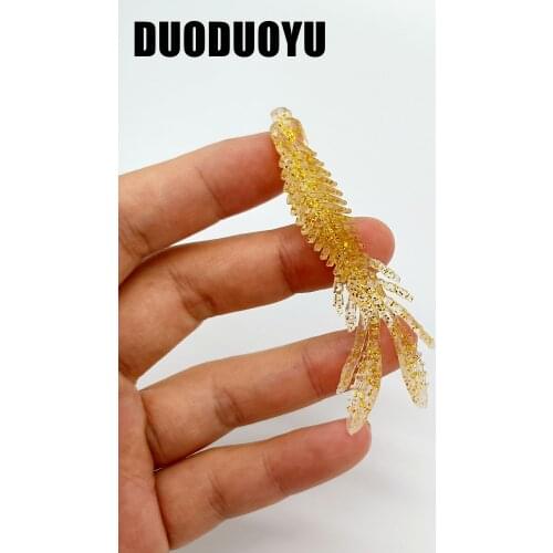 DUODUOYU 50PCS/Lot Soft Fishing Lure 2g/68mm Floating Soft Silicone Bait Artificial Swimbait Bass Fishing Tackle