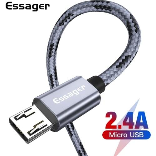 Essager Micro USB Cable Fast Charging Charger Microusb Cable For Samsung Xiaomi Redmi mi Android Mobile Phone Data Wire Cord 2m