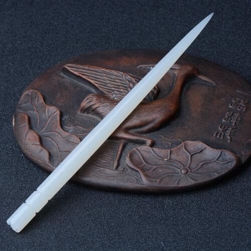 China Jade Bamboo Hairpin Jade Hairpin Head Ornaments Girls' Hair Ornament Gift