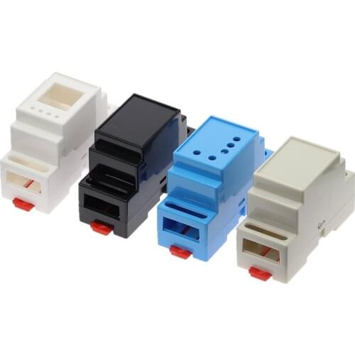 1PC 35-Rail Mounting Instrument Housing 88x37x59mm Plastic Electronics Box Project Case DIN Rail PLC Junction Box