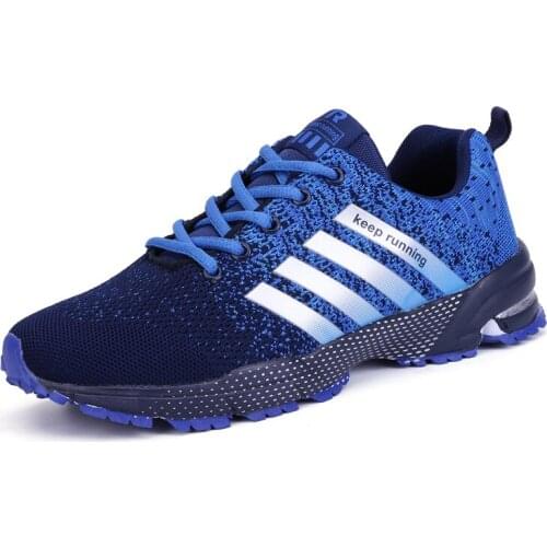 Breathable Mens Sneakers Women Sports Shoes Lightweight Jogging Zapatos Soft Comfortable Chaussures Non-Slip Wearproof Scarpa